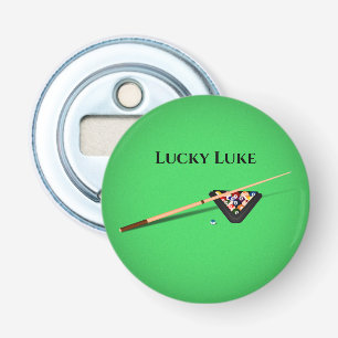 Pool Table Cue Stick and Balls Bottle Opener
