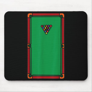Pool Table Funny Lazy Easy Last Minute Halloween Mouse Pad