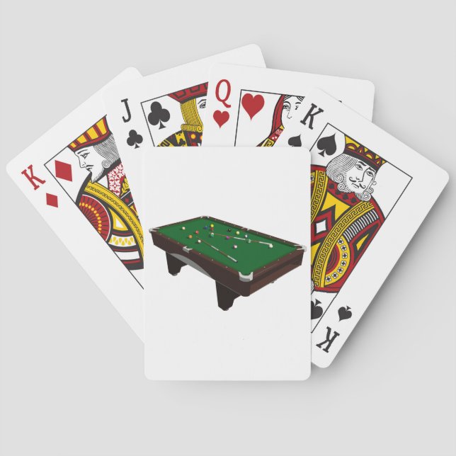 Pool Table Playing Cards (Back)