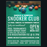 Pool Table, Pool Club, Snooker Club Advertising Flyer<br><div class="desc">Pool Table,  Pool Club,  Snooker Club Advertising Flyers By The Business Card Store.</div>