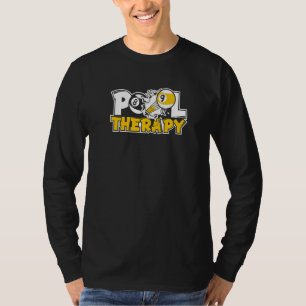 Pool Therapy Pool Snooker Balls Player Billiards T-Shirt