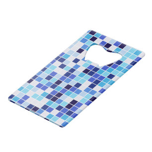 Pool Tiles, Blue Mosaic Tiles, Geometric Pattern