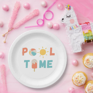 pool time. Party Plates & Supplies