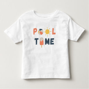 pool time. Toddler T-Shirt & Tops