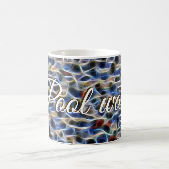 Pool water a art concept by Glitch2 Designs Coffee Mug (Center)