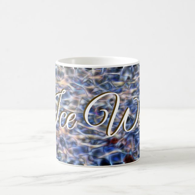Pool water a art concept by Glitch2 Designs Coffee Mug (Center)
