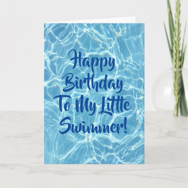 Pool Water Swimmer Card (Front)