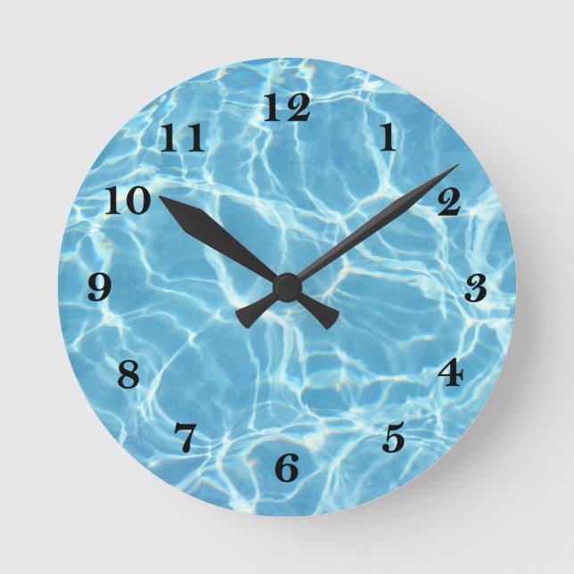 Pool Water Wall Clock (Front)
