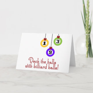 PoolChick Deck the halls Holiday Card