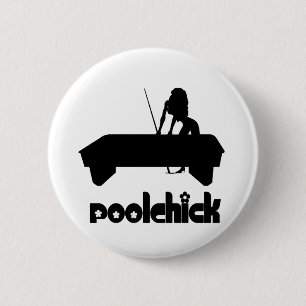PoolChick Logo 6 Cm Round Badge