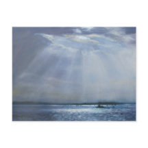 Poole Harbour Oil Painting Postcard
