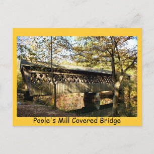 Poole's Mill Covered Bridge Postcard