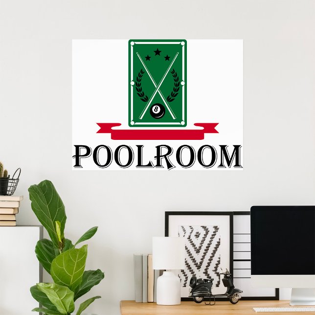 Poolroom Billiards Classic 8 Ball Poster (Creator Uploaded)