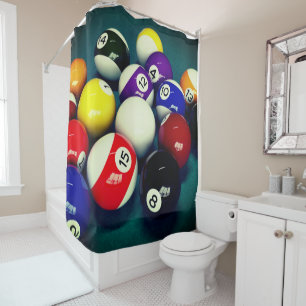 Pools Balls Shower Curtain