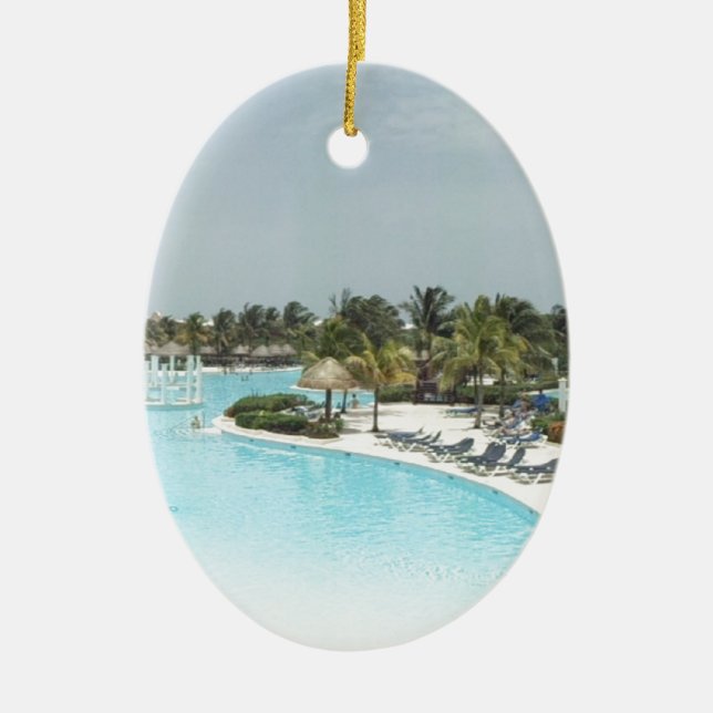 poolside ceramic tree decoration (Front)