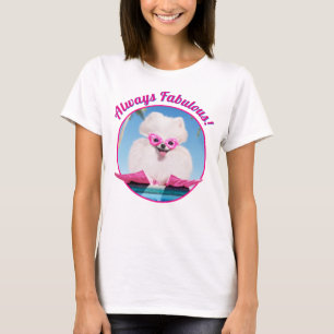 Poolside Dog In Flippers T-Shirt