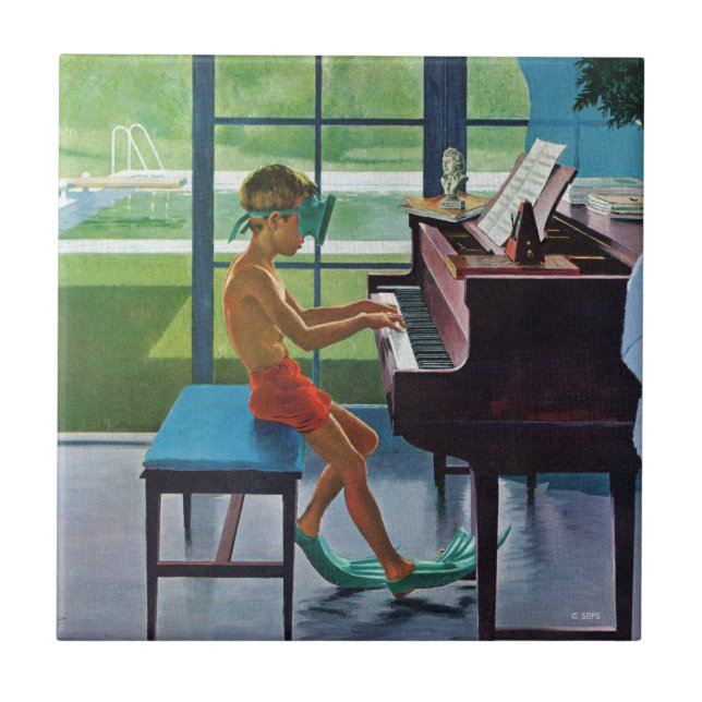 Poolside Piano Practice Tile (Front)