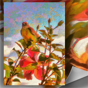 Poolside Singer 2338 Art Print