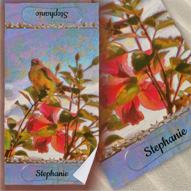 Poolside Singer 2338 Beach Towel (Creator Uploaded)