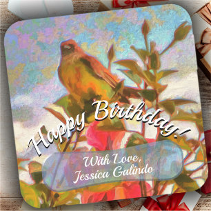 Poolside Singer 2338 Square Sticker