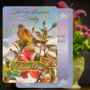 Poolside Singer Family 2338 Thank You Card
