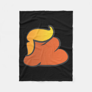 Poop Anti Trump T Shirt Fleece Blanket
