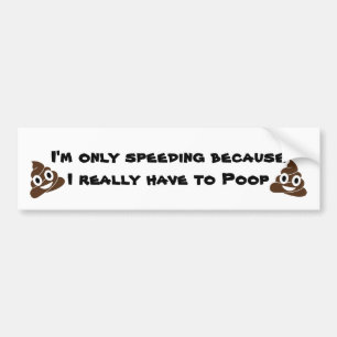 Poop Bumper Sticker
