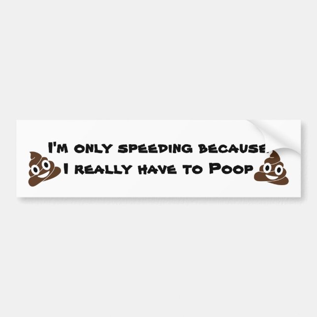 Poop Bumper Sticker (Front)