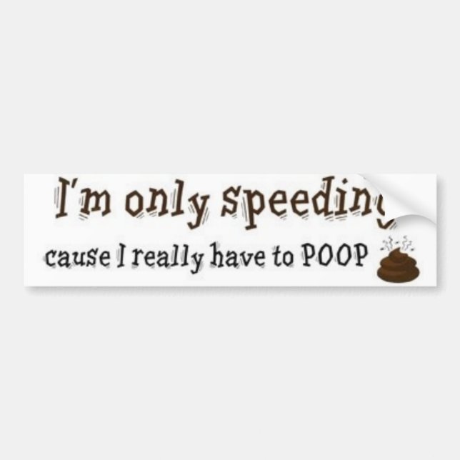 poop bumper sticker (Front)