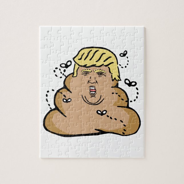 poop donald trump jigsaw puzzle (Vertical)