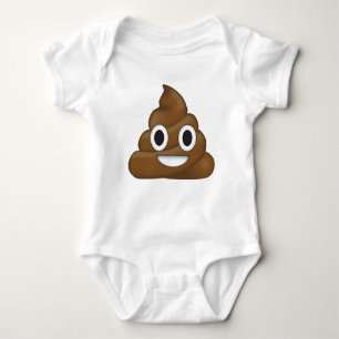 Poop emoji baby bodysuit