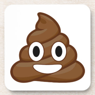 poop emoji coaster