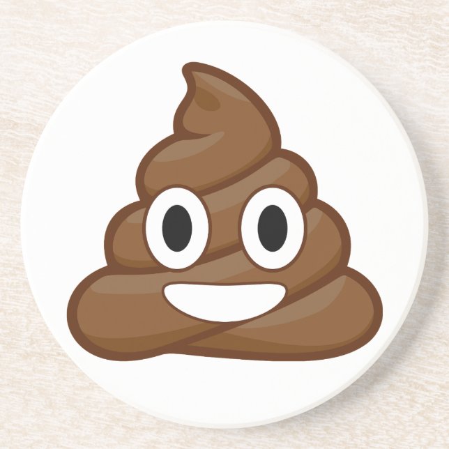 poop emoji coaster (Front)