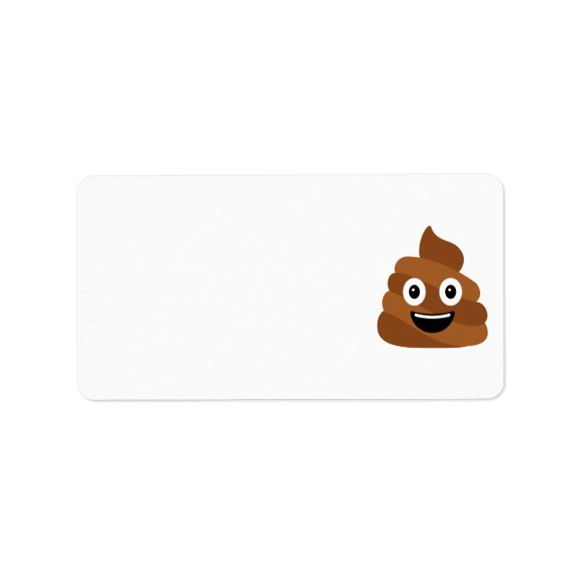 Poop Emoji Label (Front)