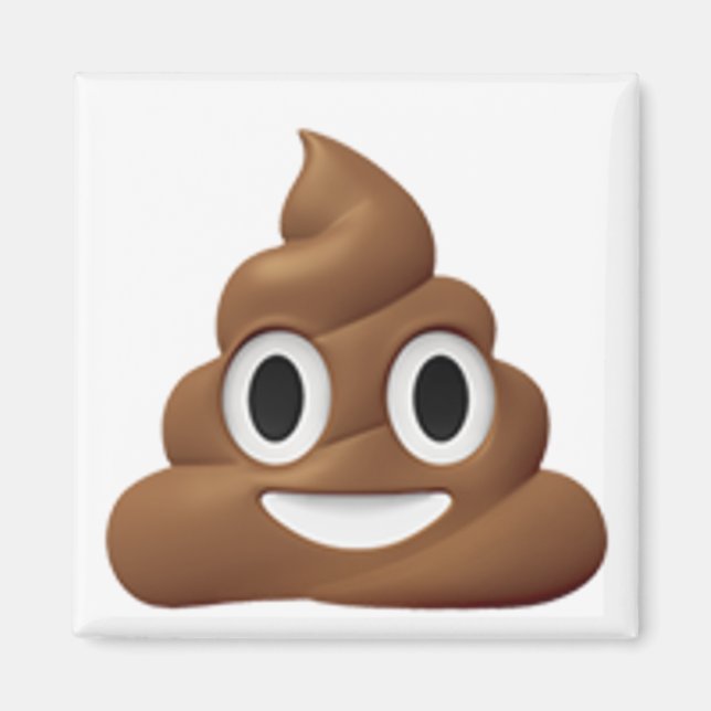 Poop emoji magnet (Front)