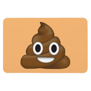 Poop emoji magnet