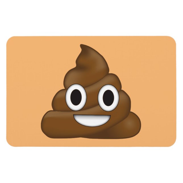 Poop emoji magnet (Horizontal)