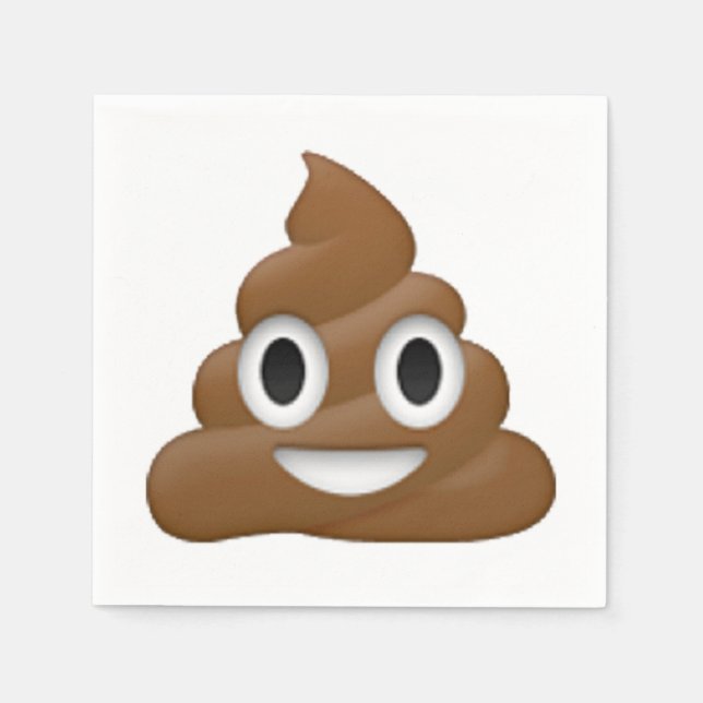 Poop - Emoji Napkin (Front)