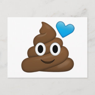 Poop Emoji Postcard