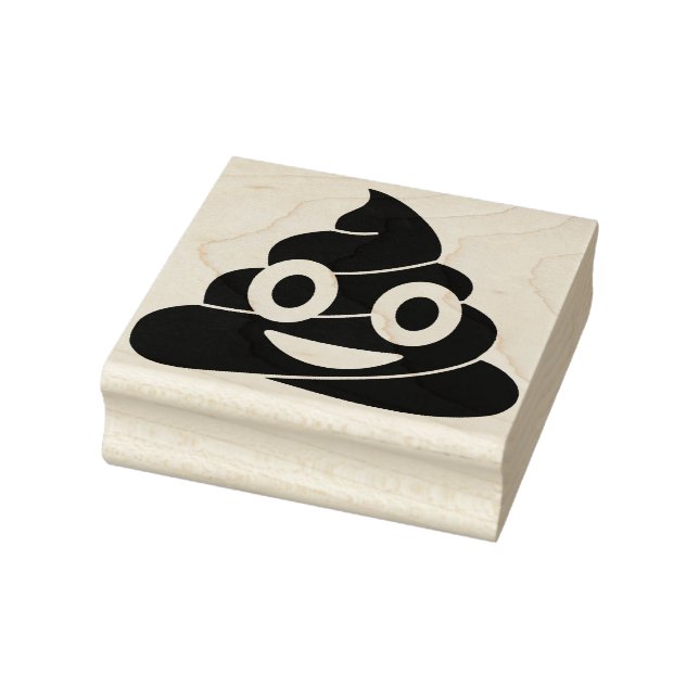 Poop Emoji Rubber Stamp (Stamp)