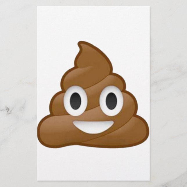 Poop emoji stationery (Front)