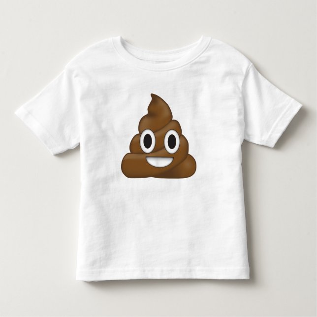 Poop emoji toddler T-Shirt (Front)