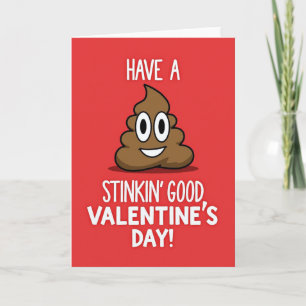 Poop Emoji Valentines Day Card
