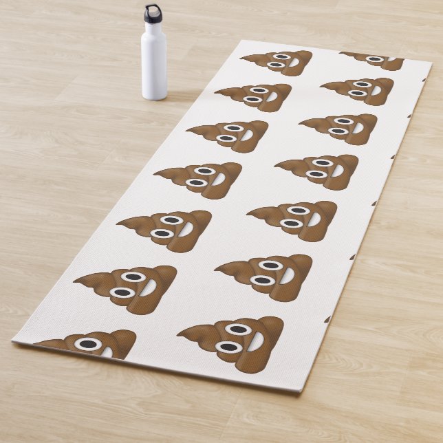 Poop emoji yoga mat (In Situ)