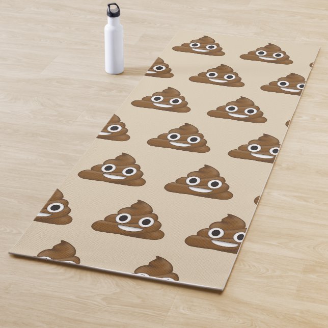 Poop emoji yoga mat (In Situ)