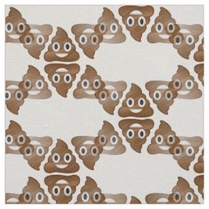 poop emojis funny fabric