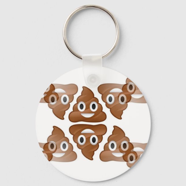 poop emojis key ring (Front)