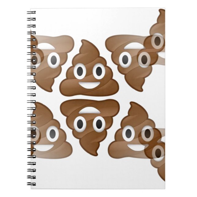 poop emojis spiral notebook (Front)