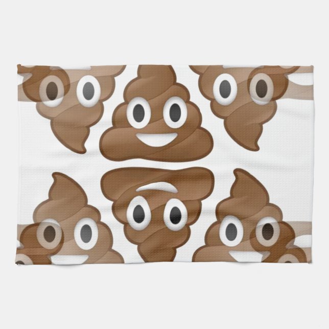 poop emojis tea towel (Horizontal)