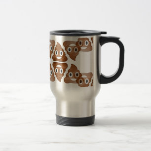 poop emojis travel mug